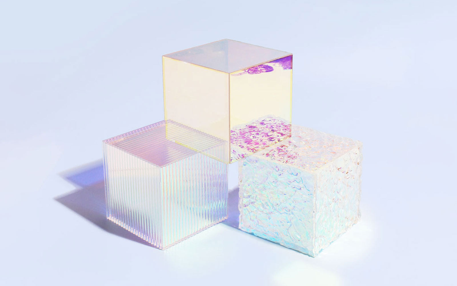 Acrylic Iridescent Riser Cube Photography Props