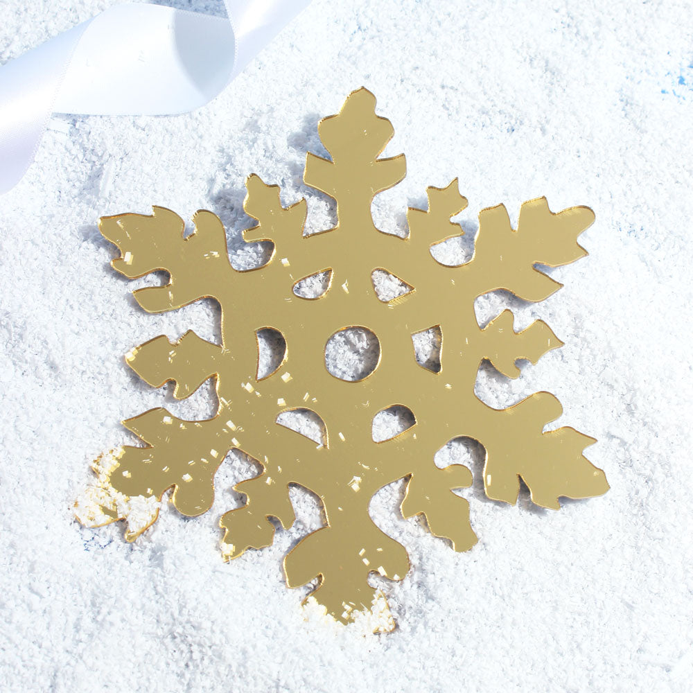 Acrylic Snowflake Mirror  Product Photography Props - Prop Face