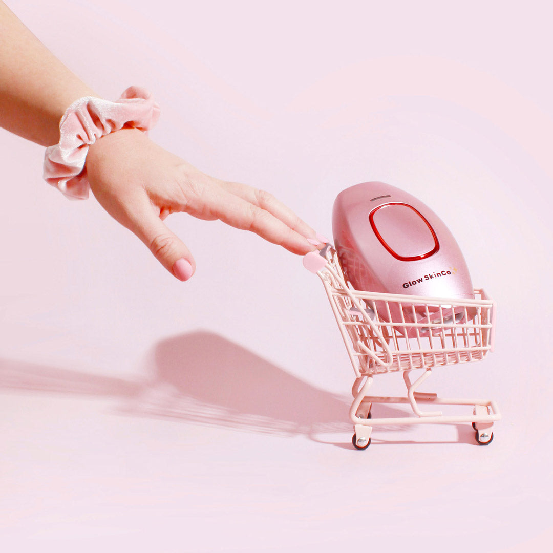 Miniature Shopping Cart Trolley - Pastel Pink