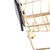Miniature Shopping Cart Trolley Gold Product Photography Prop