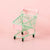 Miniature Shopping Cart Trolley - Pastel Green